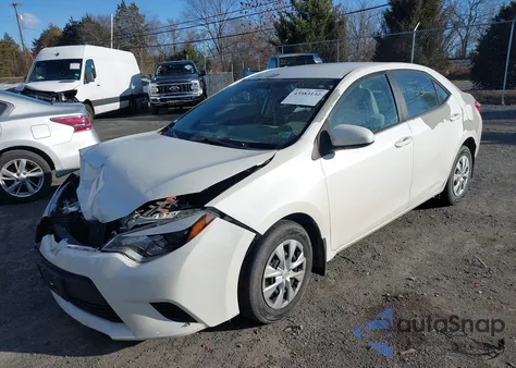 2014 Toyota Corolla Le Eco из США, поврежденный, VIN 5YFBPRHE4EP142647